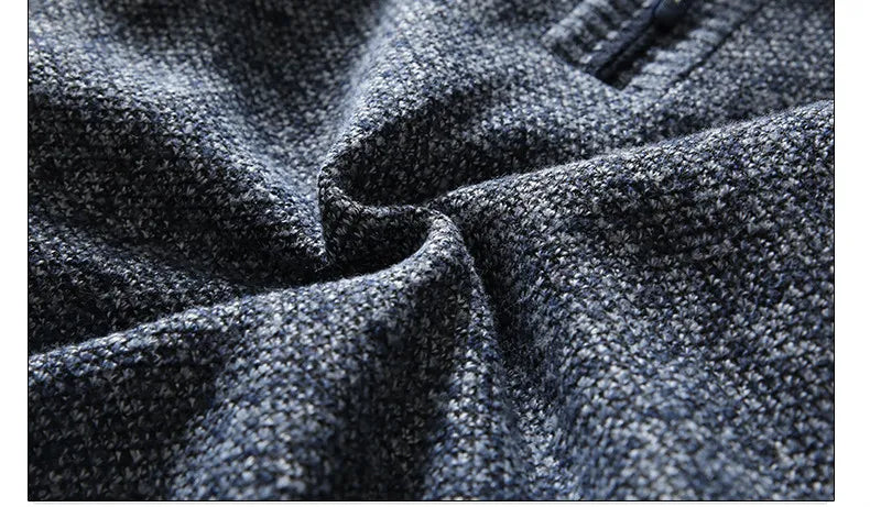 Men's Fleece Sweater With Half Zipper Casual Style