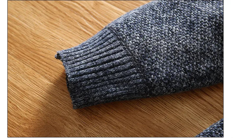 Men's Fleece Sweater With Half Zipper Casual Style