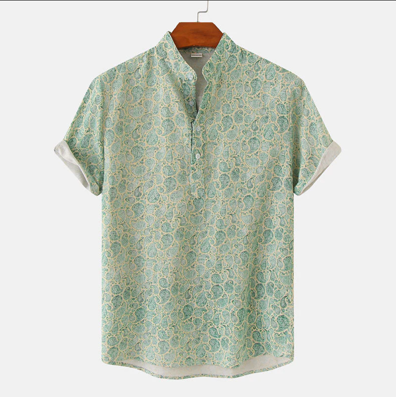 Men's Floral Print Shirt Casual Style