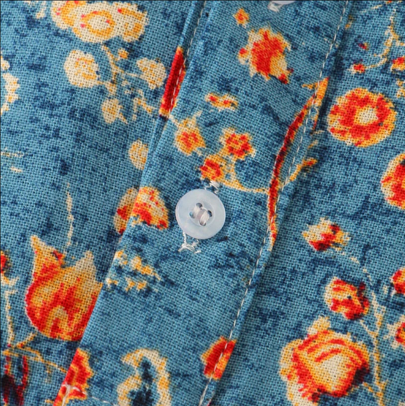 Men's Floral Print Shirt Casual Style