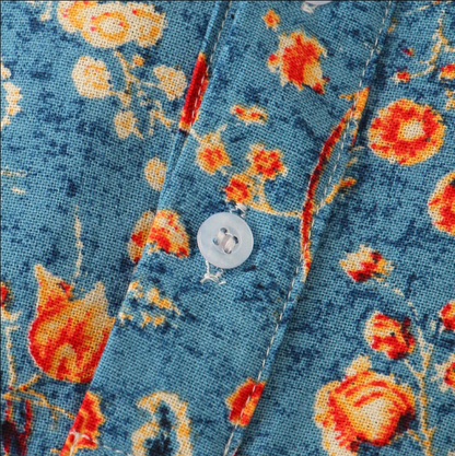 Men's Floral Print Shirt Casual Style