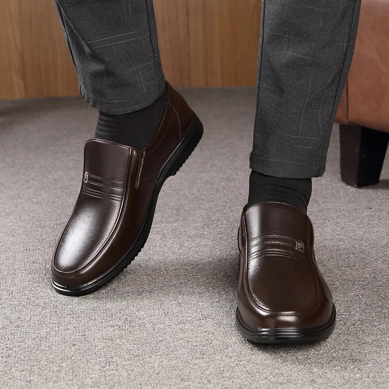 Men's Genuine Cow Leather Loafers with Comfortable Fit