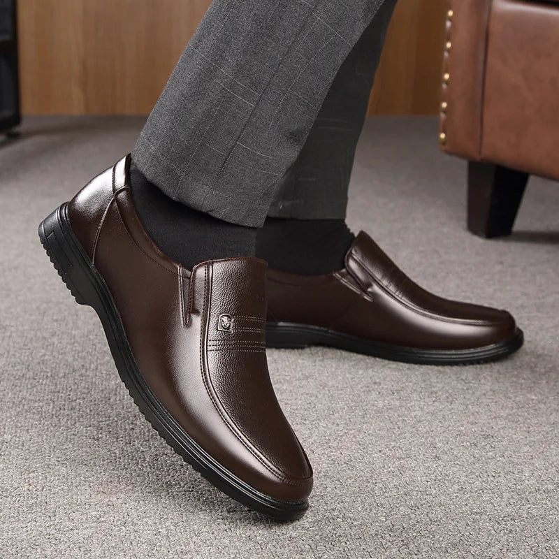 Men's Genuine Cow Leather Loafers with Comfortable Fit