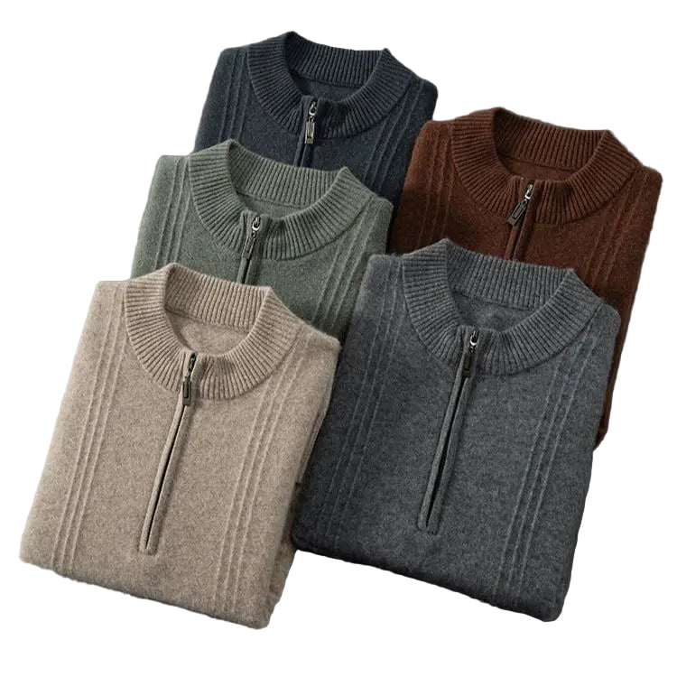 Men's Half Zip Cardigan Casual
