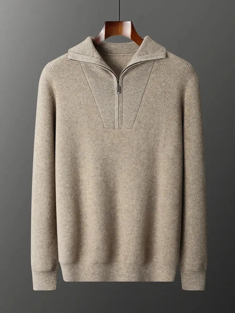 Men's Half Zip Casual Sweater
