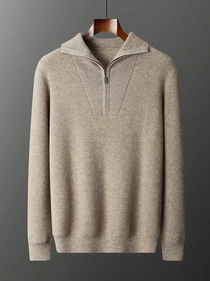 Men's Half Zip Casual Sweater