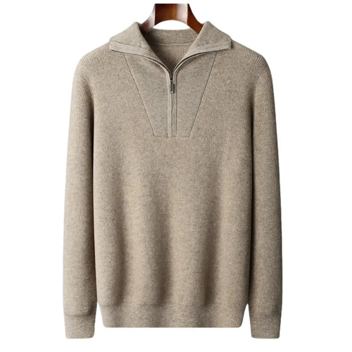 Men's Half Zip Casual Sweater