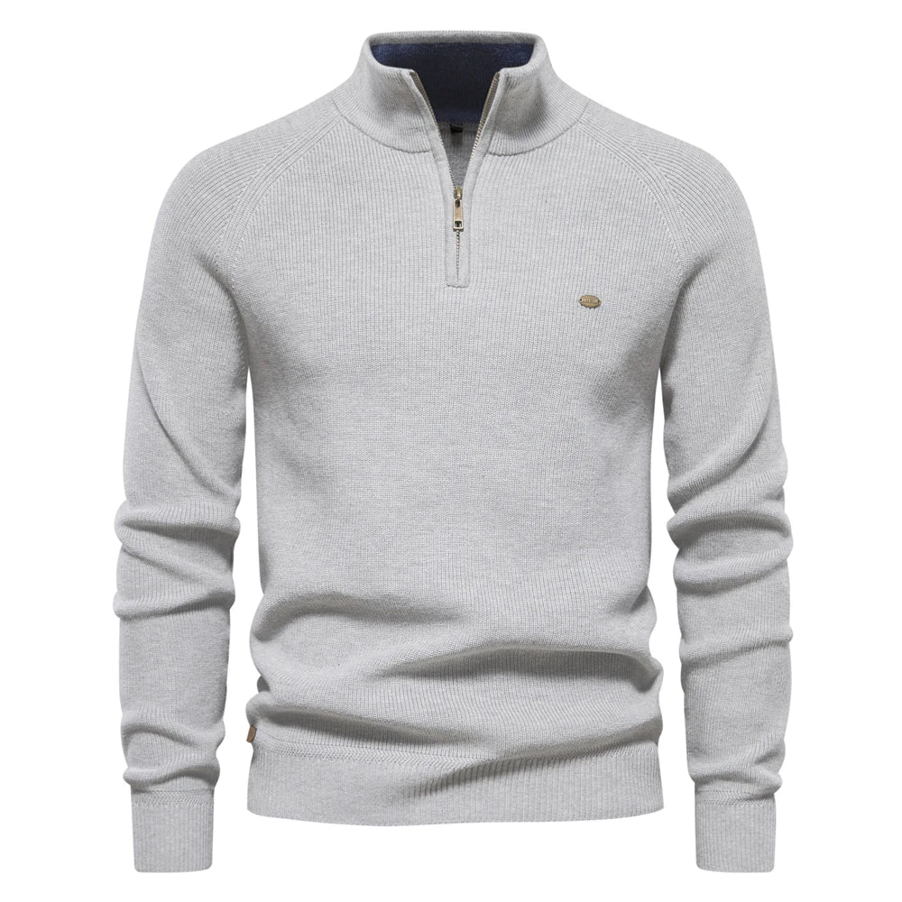 Men's Half Zip Sweater Casual Style Modern Fit
