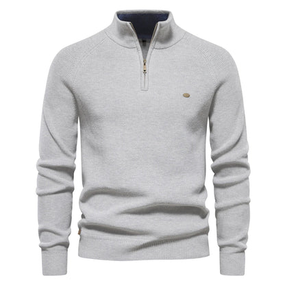 Men's Half Zip Sweater Casual Style Modern Fit