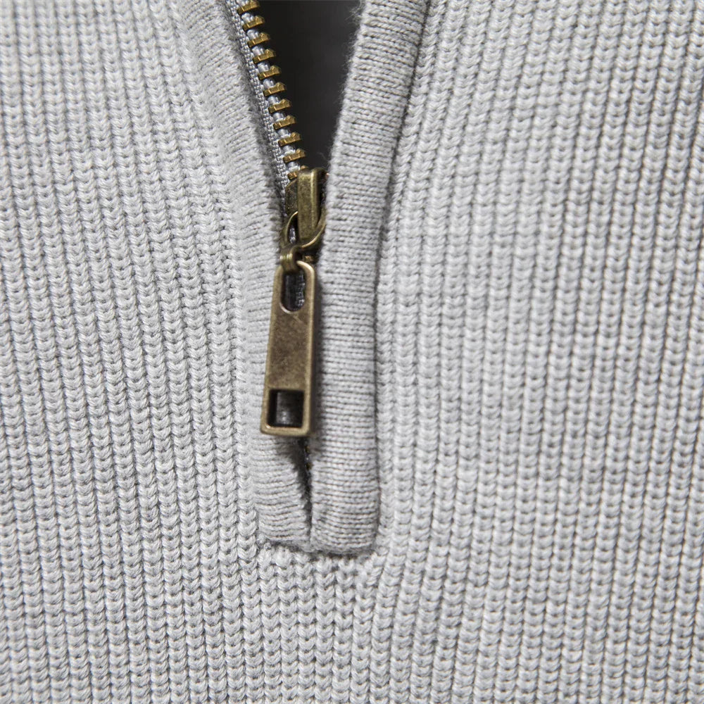 Men's Half Zip Sweater Casual Style Modern Fit