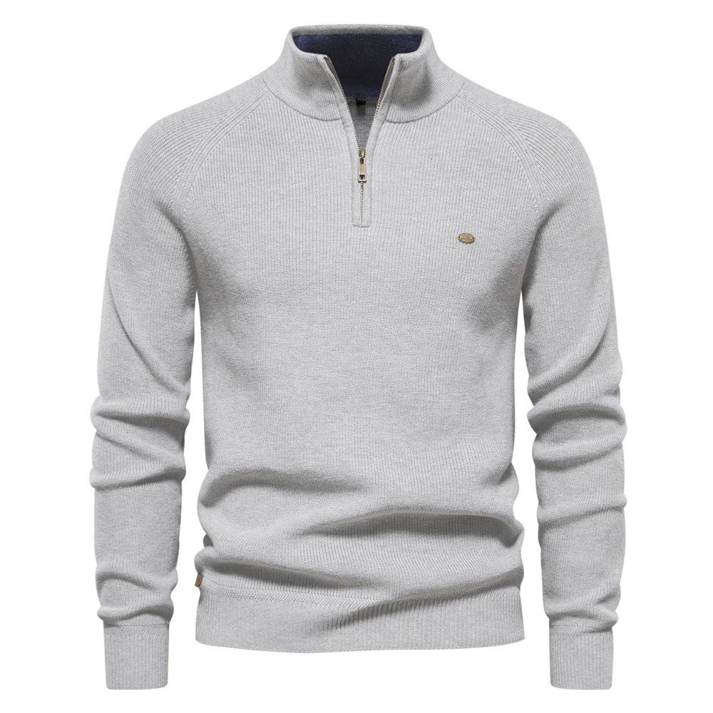 Men's Half Zip Sweater Casual Style Modern Fit