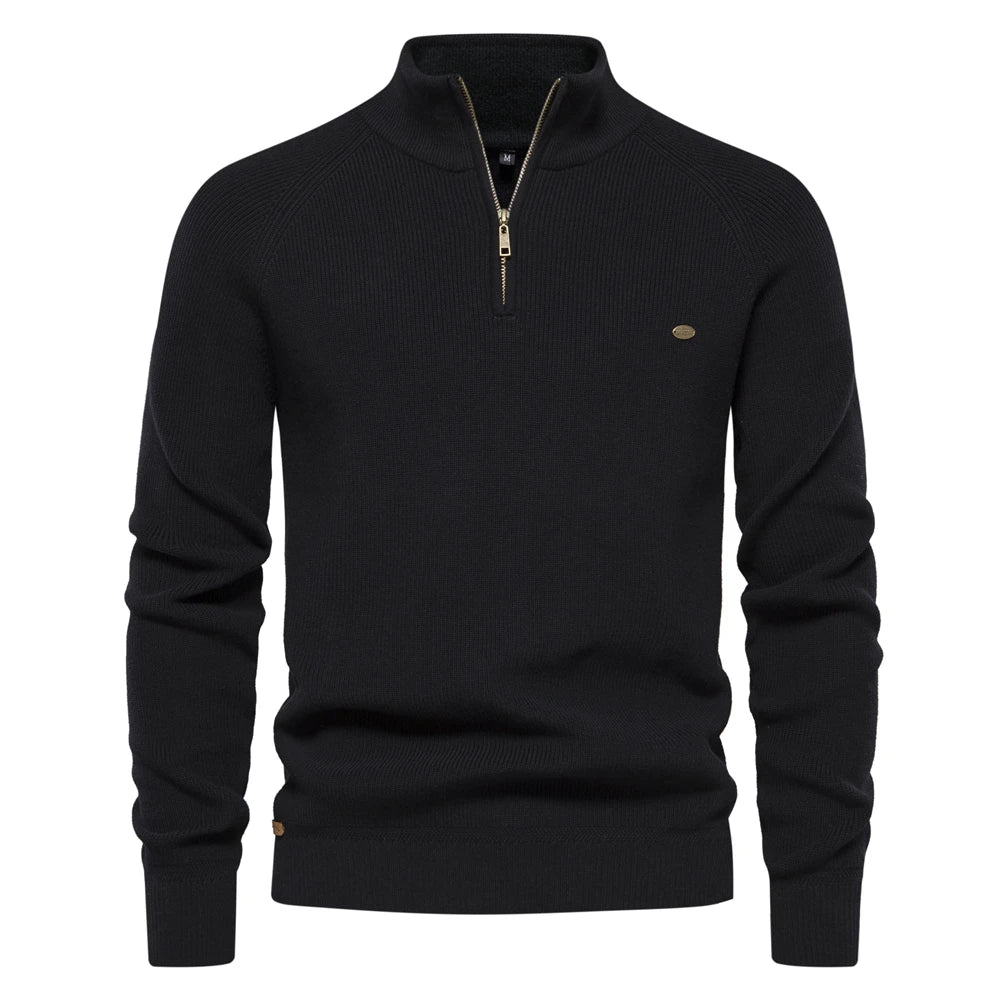 Men's Half Zip Sweater Casual Style Modern Fit