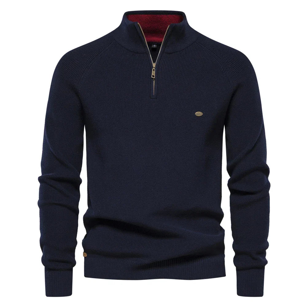 Men's Half Zip Sweater Casual Style Modern Fit