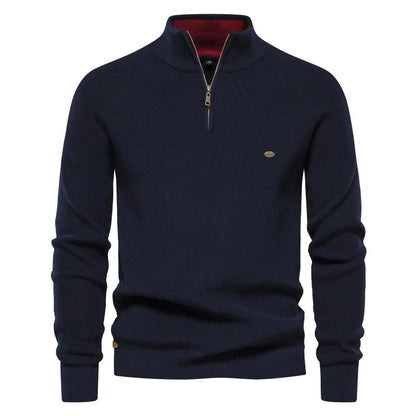 Men's Half Zip Sweater Casual Style Modern Fit