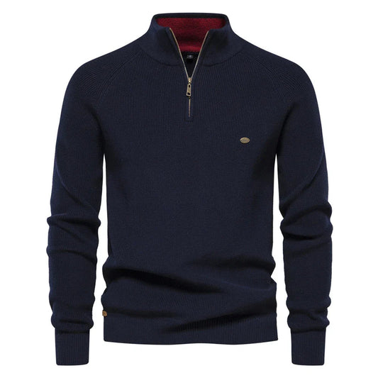 Men's Half Zip Sweater Casual Style Modern Fit