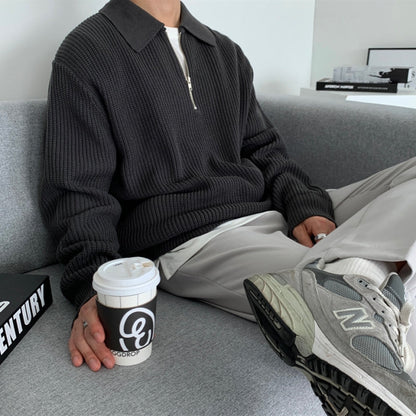 Men's Half Zip Sweater Modern Design