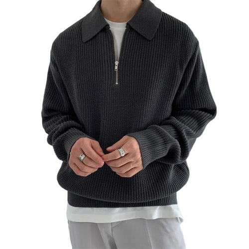 Men's Half Zip Sweater Modern Design