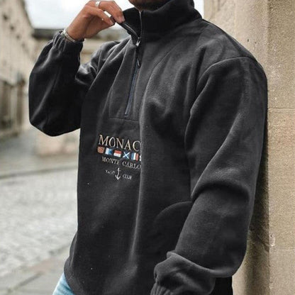 Men's Half Zip Sweater Timeless Elegance