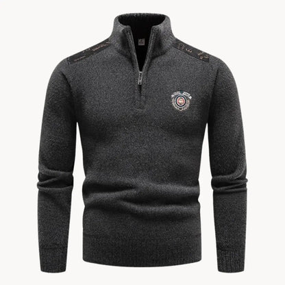 Men's Halfzip Sweater Casual Style for Comfortable Winter Days