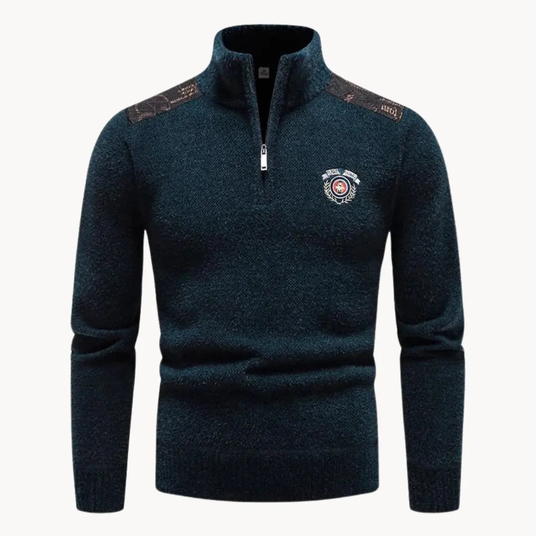 Men's Halfzip Sweater Casual Style for Comfortable Winter Days