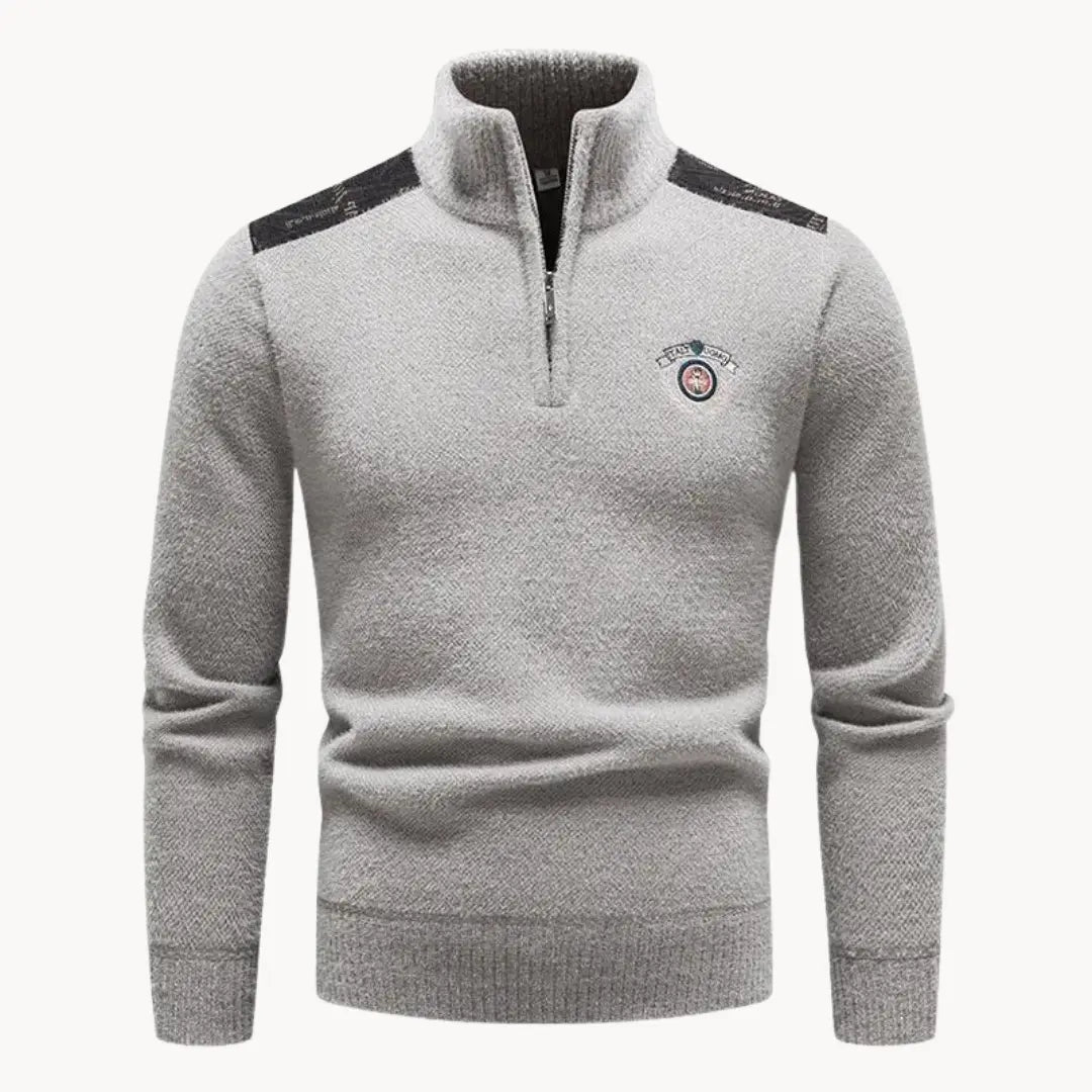 Men's Halfzip Sweater Casual Style for Comfortable Winter Days