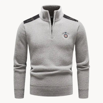 Men's Halfzip Sweater Casual Style for Comfortable Winter Days