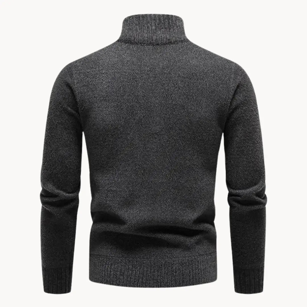 Men's Halfzip Sweater Casual Style for Comfortable Winter Days
