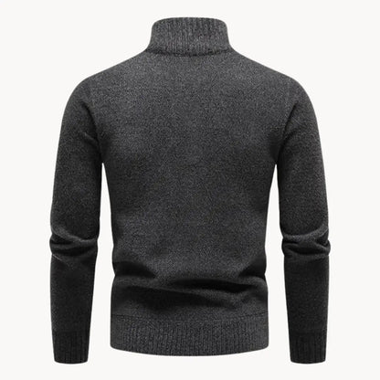 Men's Halfzip Sweater Casual Style for Comfortable Winter Days