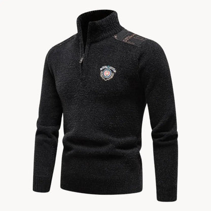 Men's Halfzip Sweater Casual Style for Comfortable Winter Days