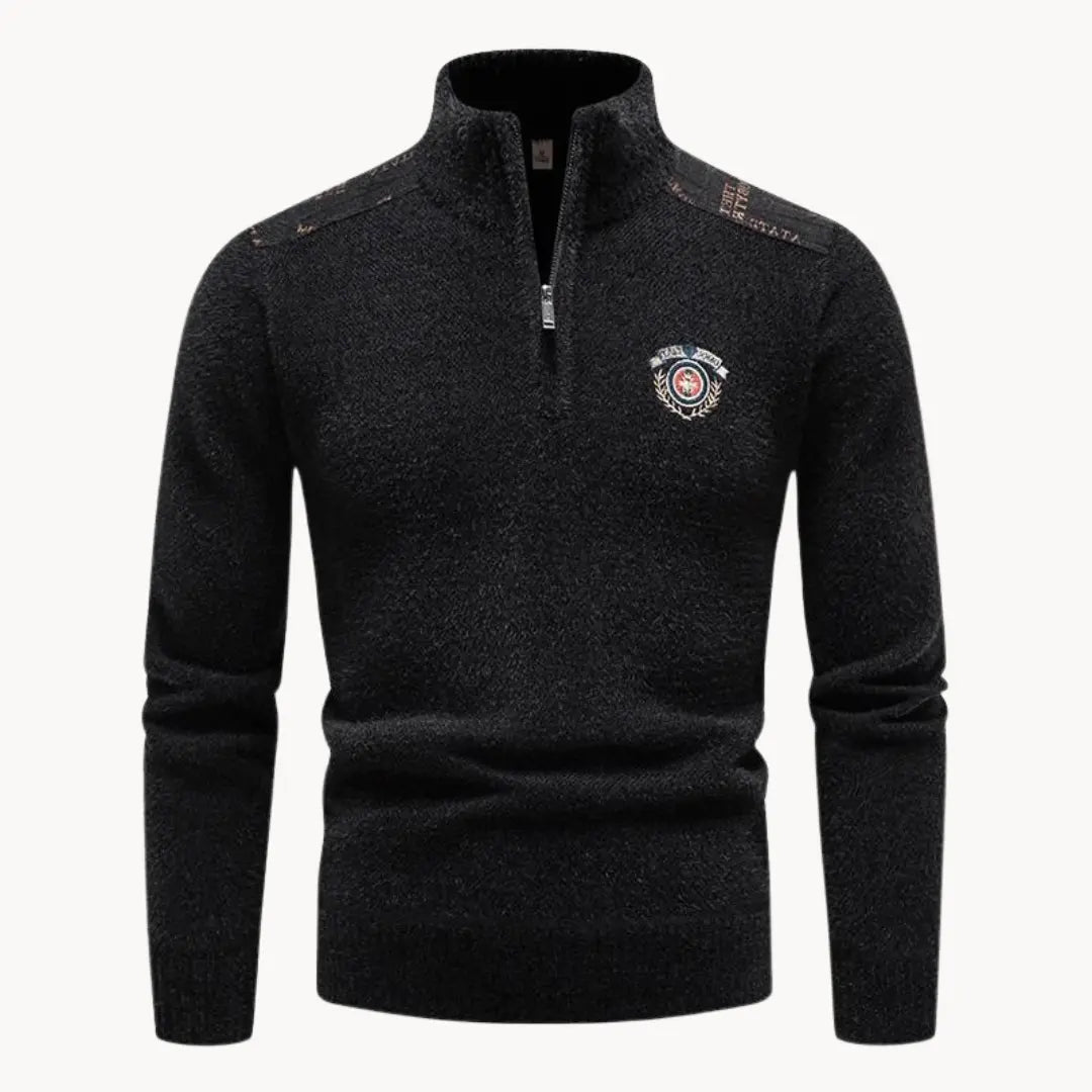 Men's Halfzip Sweater Casual Style for Comfortable Winter Days