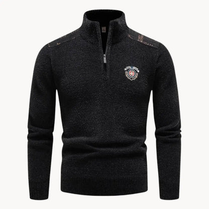 Men's Halfzip Sweater Casual Style for Comfortable Winter Days