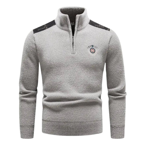 Men's Halfzip Sweater Casual Style for Comfortable Winter Days
