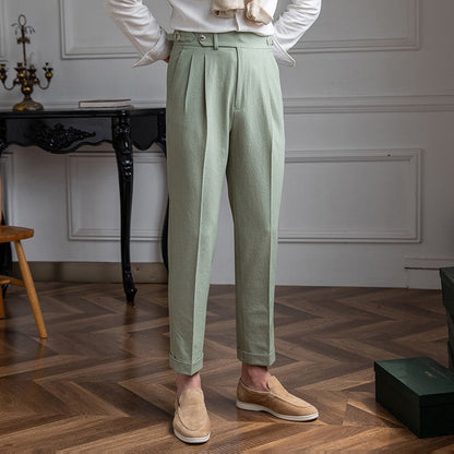 Men's High Waist Trousers Vintage Style