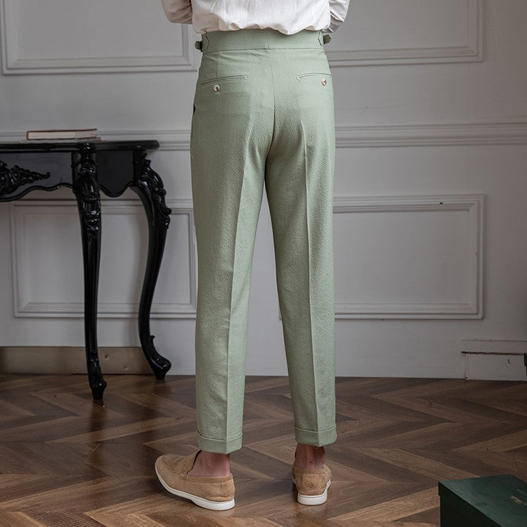 Men's High Waist Trousers Vintage Style
