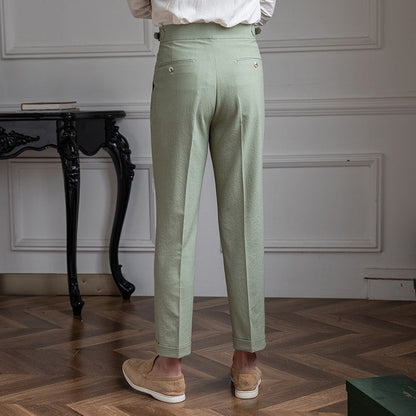 Men's High Waist Trousers Vintage Style
