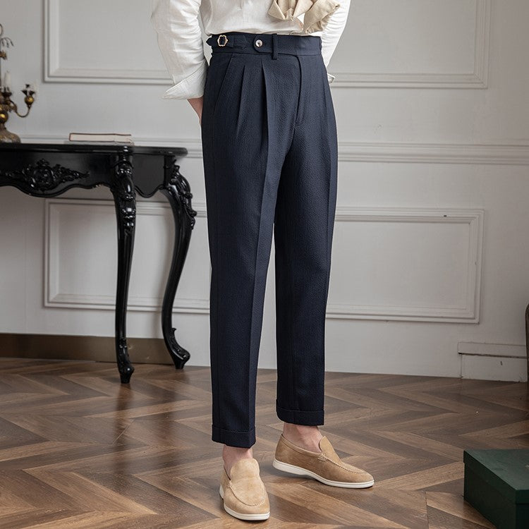 Men's High Waist Trousers Vintage Style