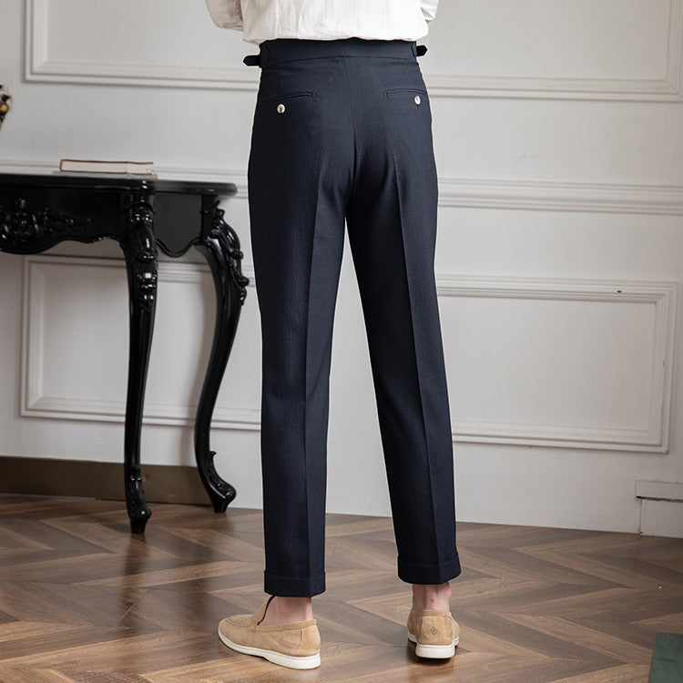 Men's High Waist Trousers Vintage Style