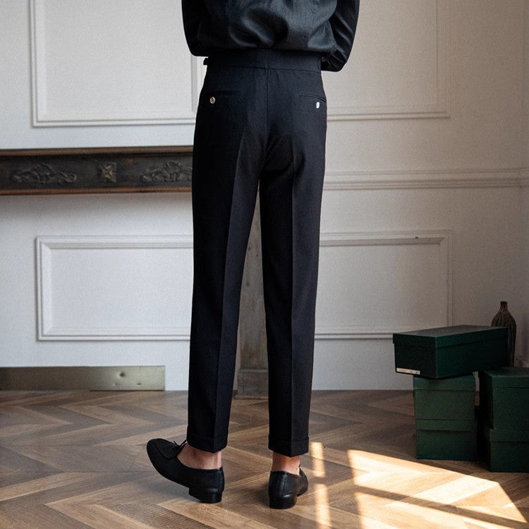 Men's High Waist Trousers Vintage Style