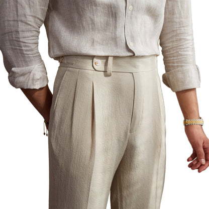 Men's High Waist Trousers Vintage Style