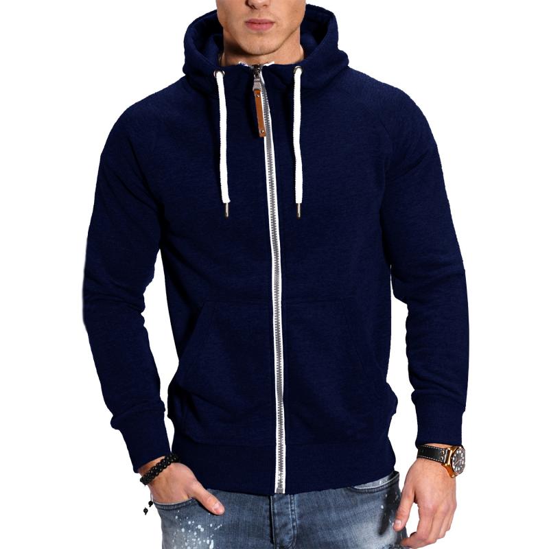 Men's Hood Jacket with Side Pockets for Sporting Activities