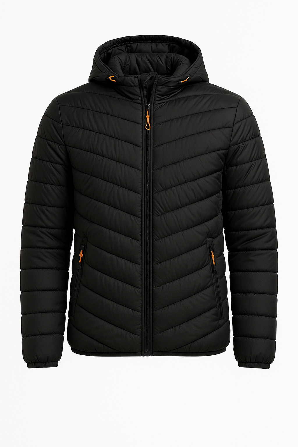 Men's Hooded Quilted Jacket with Modern Style