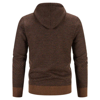 Men's Hoodie Comfortable with Double Hood and Ribbed Cuffs