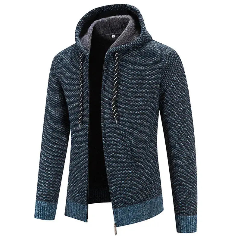 Men's Hoodie Comfortable with Double Hood and Ribbed Cuffs