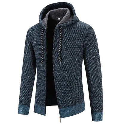 Men's Hoodie Comfortable with Double Hood and Ribbed Cuffs
