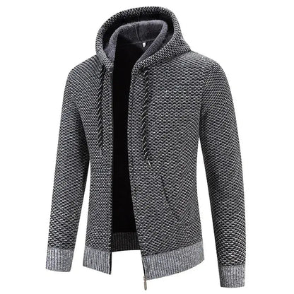 Men's Hoodie Comfortable with Double Hood and Ribbed Cuffs