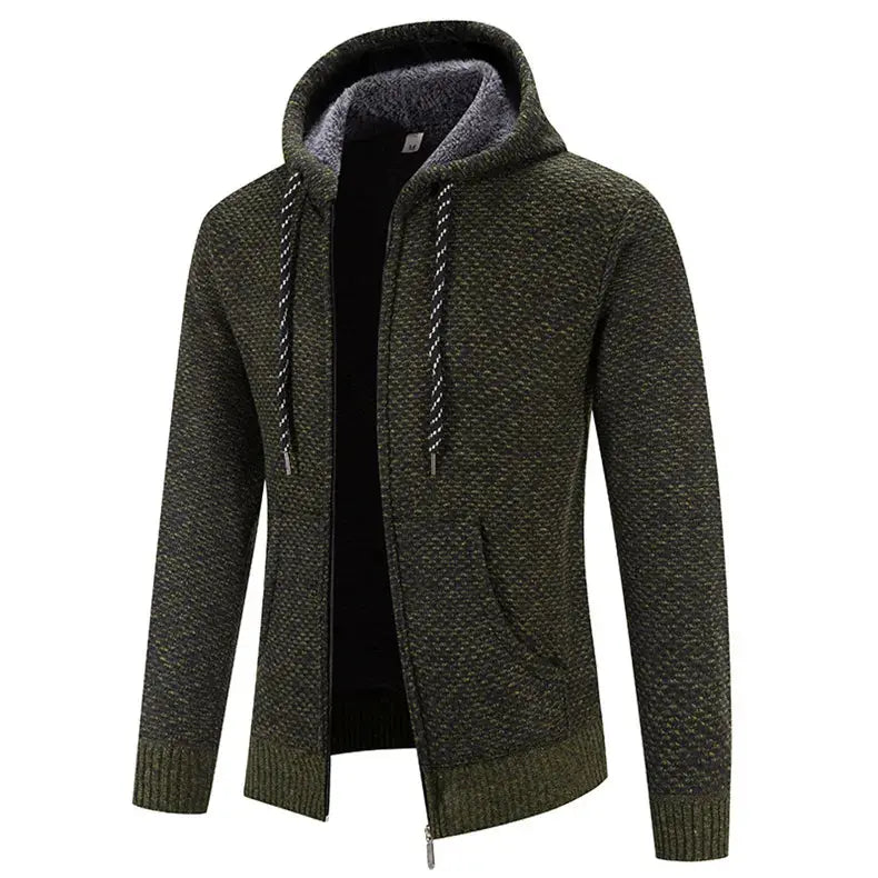 Men's Hoodie Comfortable with Double Hood and Ribbed Cuffs