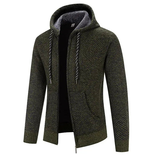 Men's Hoodie Comfortable with Double Hood and Ribbed Cuffs