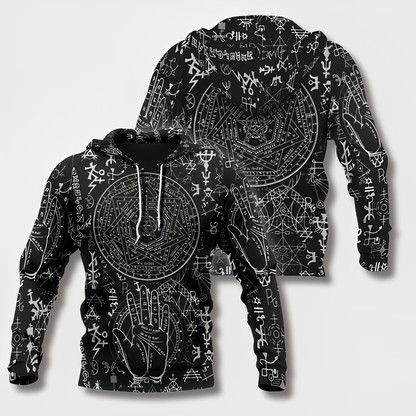 Men's Hoodie Viking Style with Cotton Hoodie
