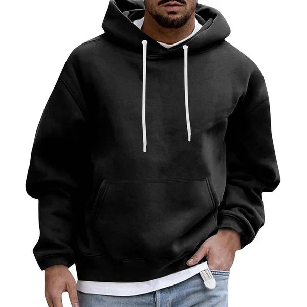 Men's Hoodie With Practical Pockets Soft Fabric Loose Fit