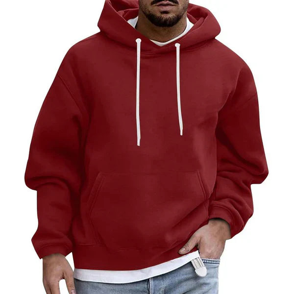 Men's Hoodie With Practical Pockets Soft Fabric Loose Fit